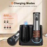Electric Salt And Pepper Grinder Set