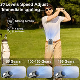 Dual-Battery Portable Waist Fan