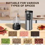 Electric Salt And Pepper Grinder Set