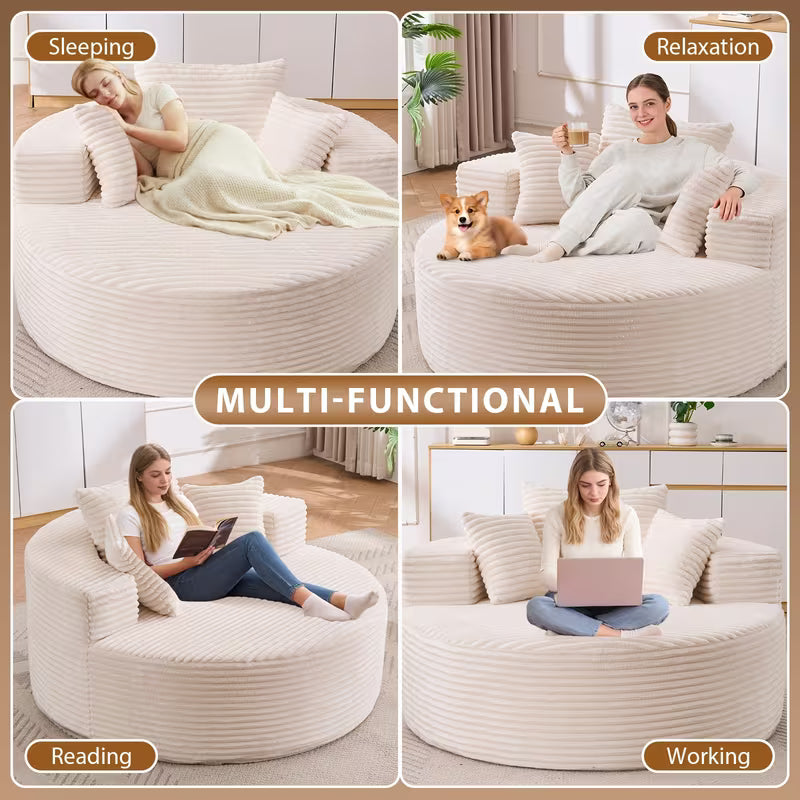 Upholstered Barrel Chair