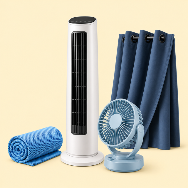 Cooling & Fans route image showing compact tower fan or portable desktop fan for browsing cooling & fans products on OQANO Market.