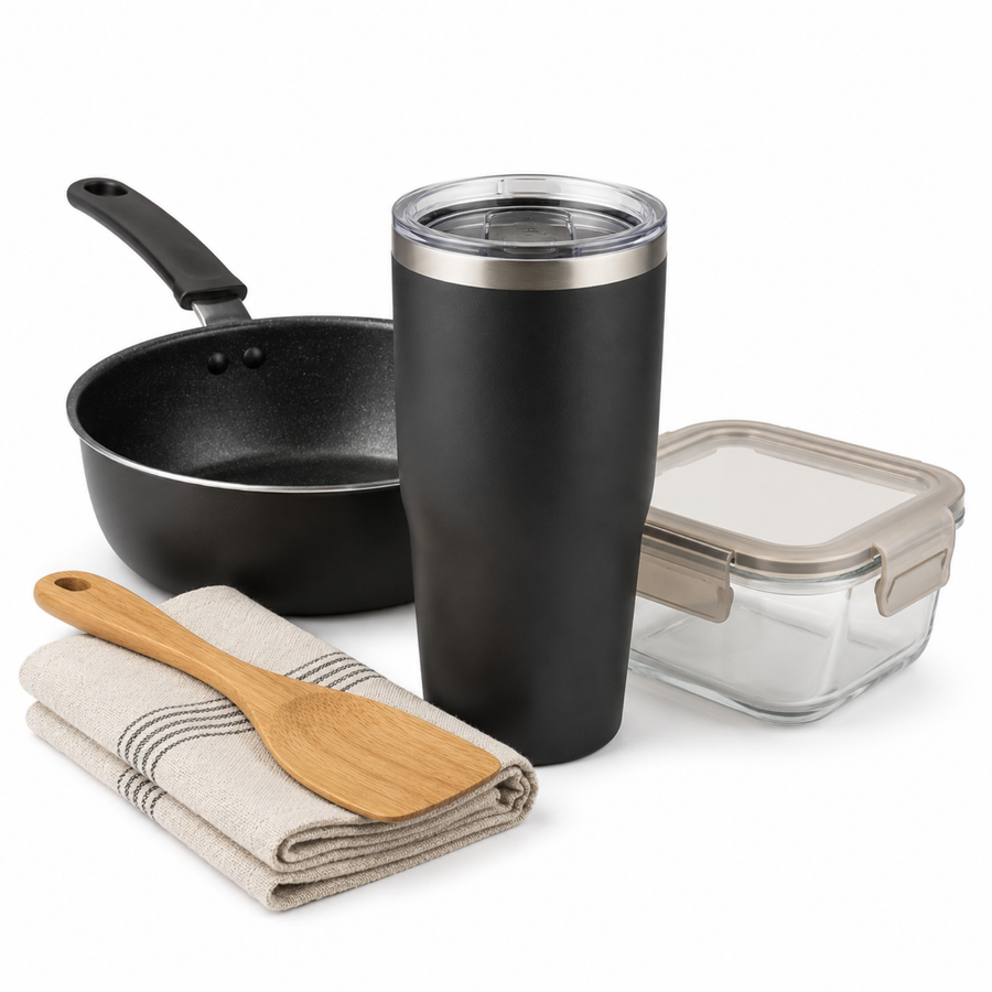 Home & Kitchen department image showing cookware, drinkware, and home essentials for browsing home and kitchen products on OQANO Market.